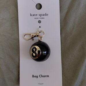 Kate Spade Black and Gold Bag Charm